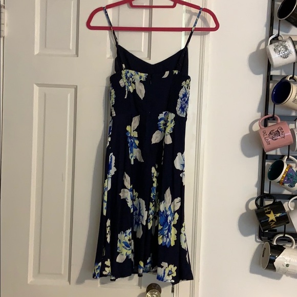 Navy Sundress with Blue Flowers - Small - Picture 2 of 3